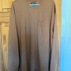 Woolrich Long-Sleeve Pocket Tee - Brown